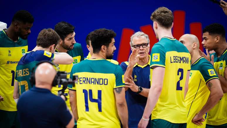 Seleção masculina de vôlei na VNL