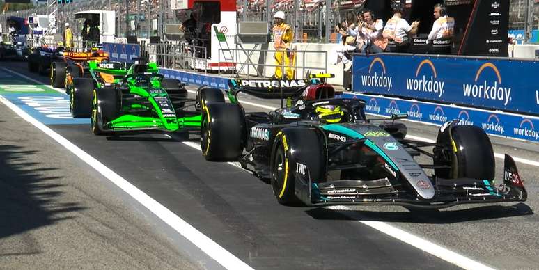 Hamilton liderou uma das sessões do GP da Espanha