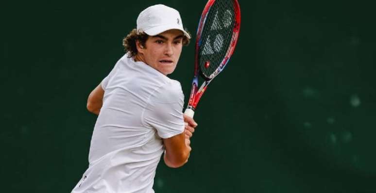 João Fonseca em Wimbledon ano passado no juvenil /