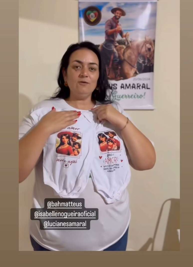 Mãe do ex-BBB Matteus Amaral prepara enxoval dos netos do filho com Isabelle —