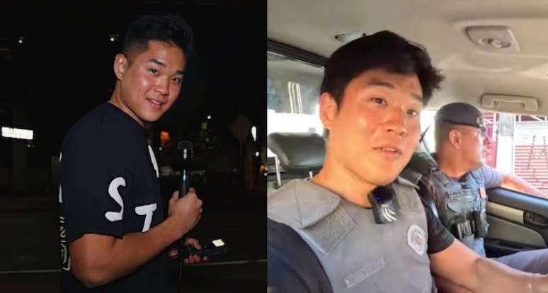 Gen Kimura, YouTuber que filmou as operações da polícia de São Paulo por 24 horas.