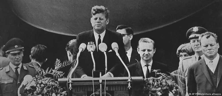 Kennedy em Berlim, em 1963: "Ich bin ein Berliner!"