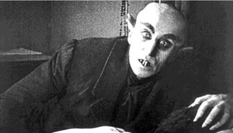 O vampiro Conde Orlok foi originalmente interpretado por Max Schreck.