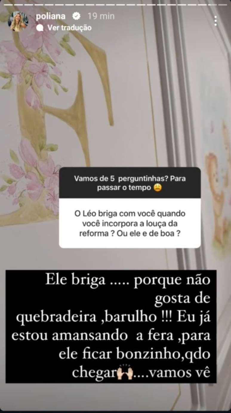 Story de Poliana Rocha - Reprodução/Instagram