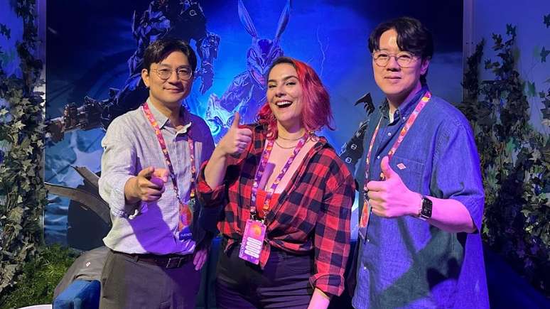 O diretor Minseok Joo e o produtor Lee Beom-jun estavam bem animado em mostrar o game para jornalistas do mundo todo no Summer Game Fest