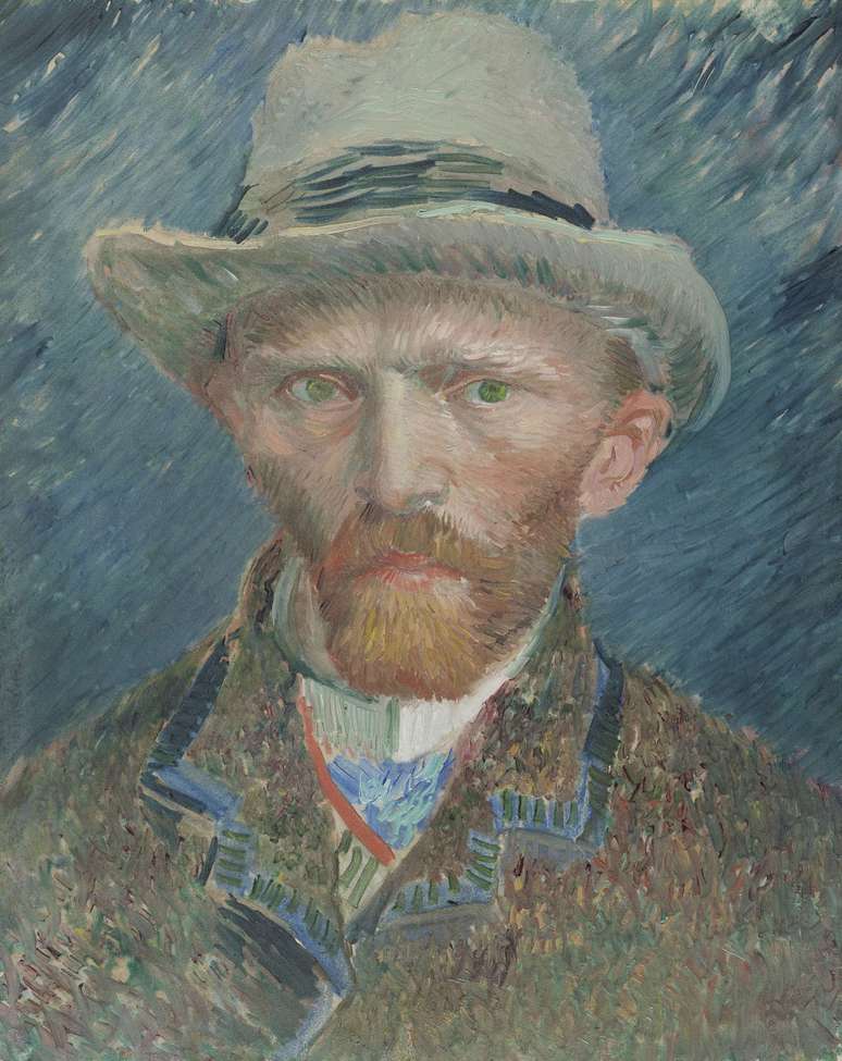 Autorretrato de Van Gogh, concluído em 1887, é um dos pontos mais concorridos do museu