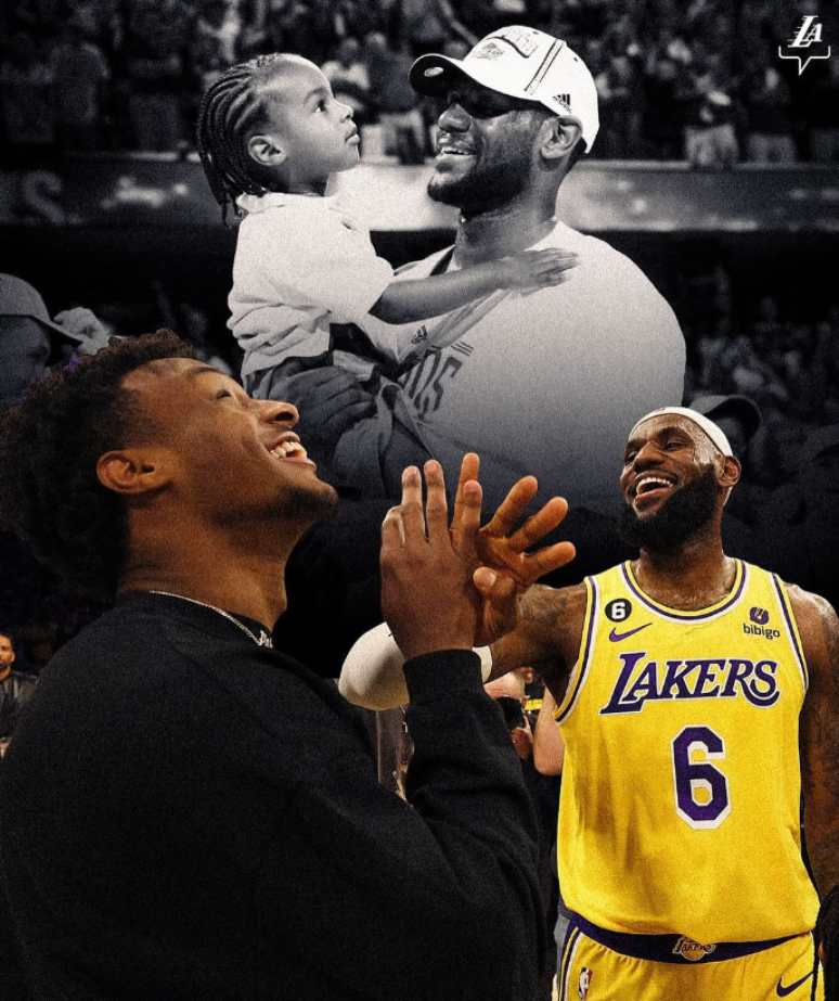 O Lakers será o primeiro time na história da NBA a contar com pai e filho no mesmo elenco 