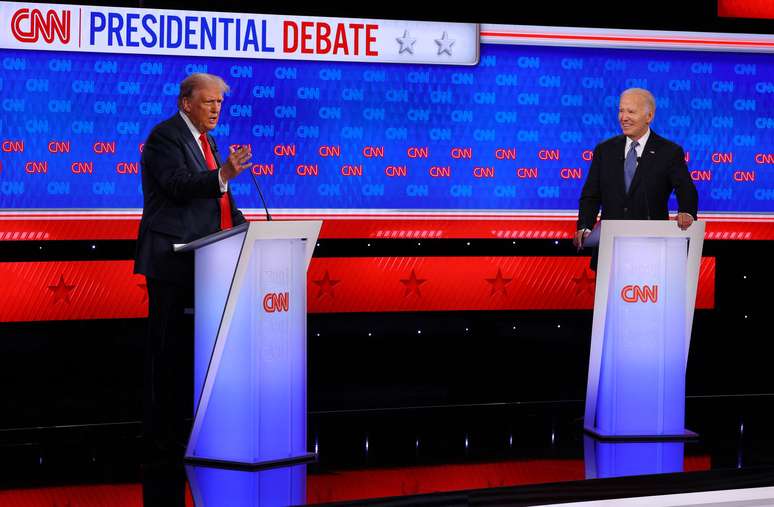 Primeiro debate presidencial da corrida eleitoral norte-americana entre Joe Biden e Donald Trump.