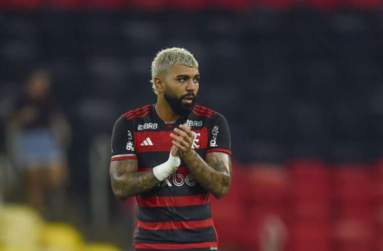 Gabigol com a camisa do Flamengo –