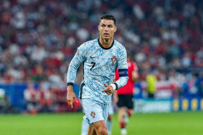Cristiano Ronaldo (Portugal) durante jogo contra a Geórgia, no dia 26.06.2024