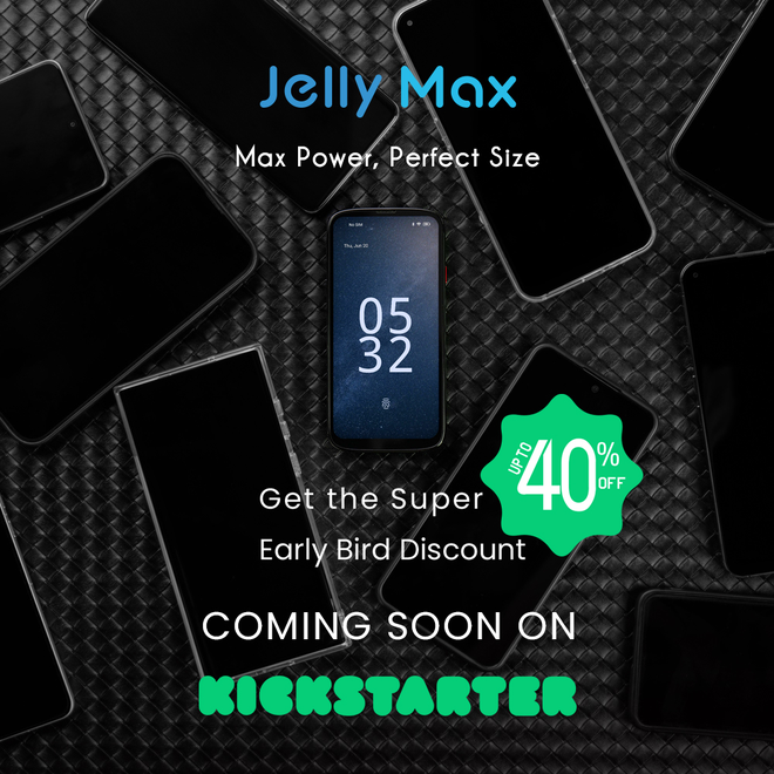 Unihertz Jelly Max será disponibilizado em modelo de financiamento coletivo (Imagem: Divulgação/Unihertz)