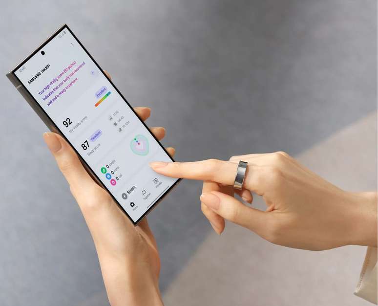 Galaxy Ring tendrá una amplia integración con dispositivos Samsung (Imagen: Divulgación/Samsung)