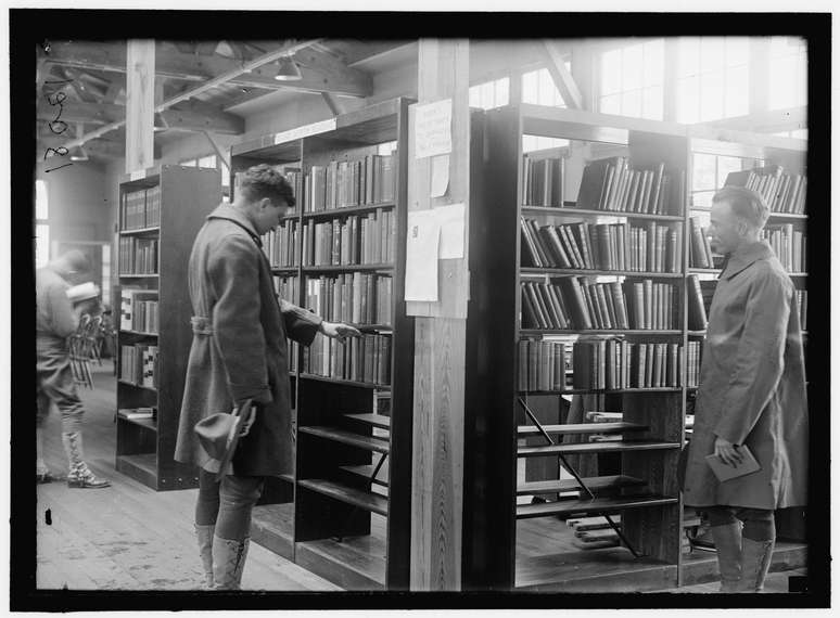 Esta era a biblioteca da associação em Charleston, nos EUA