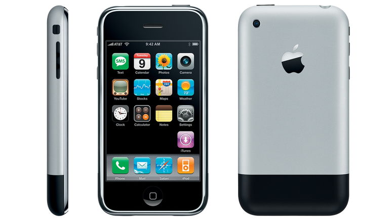 Primeiro iPhone não tinha câmera frontal (Imagem: Divulgação/Apple)