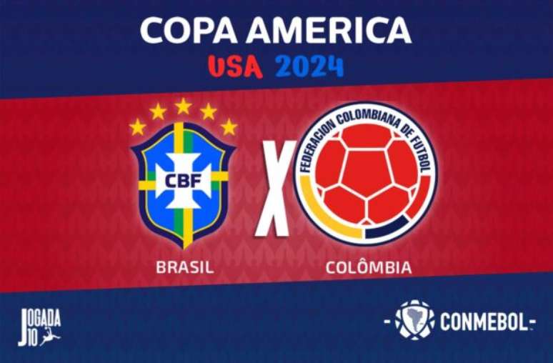 Brasil e Colômbia se enfrentam nesta terça-feira –