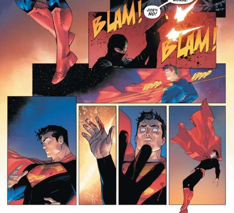 Superman se surpreende ao notar que não tem mais poderes (Imagem: Reprodução/DC Comics)