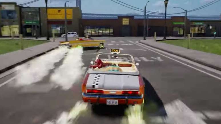 Imagem do novo Crazy Taxi, obtida em um trecho de jogabilidade mostrado pela Sega