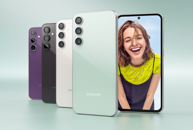 Sucessor do Galaxy S23 FE (acima) deverá manter design da geração anterior com câmeras maiores e novas opções de cores (Imagem: Reprodução/Samsung)