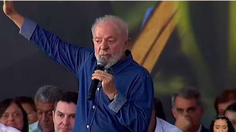 Presidente Lula em evento na Bahia, onde anunciou uma série de investimentos