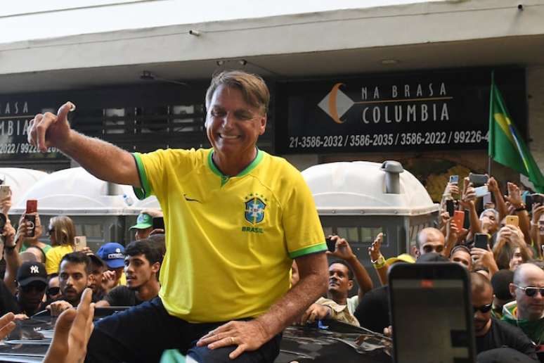 O ex-presidente da República do Brasil Jair Messias Bolsonaro ficou retido em protesto no Pará