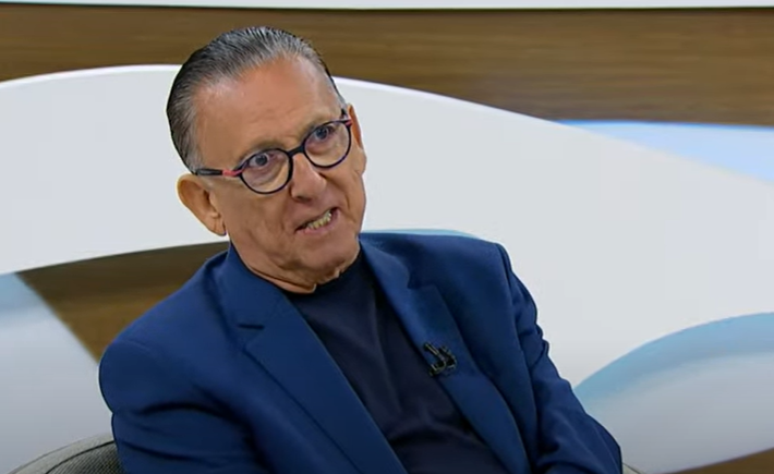 Galvão Bueno participa do 'Roda Viva', da TV Cultura.