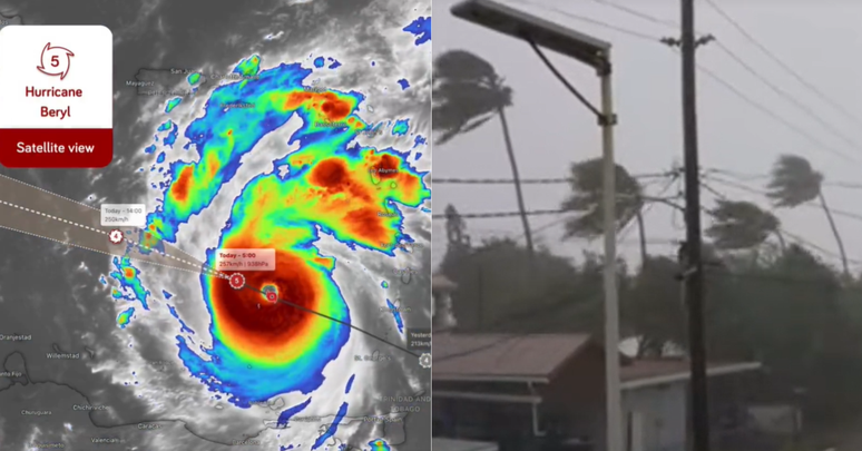 El huracán Beryl alcanza la categoría 5 «extremadamente peligrosa» en el Caribe