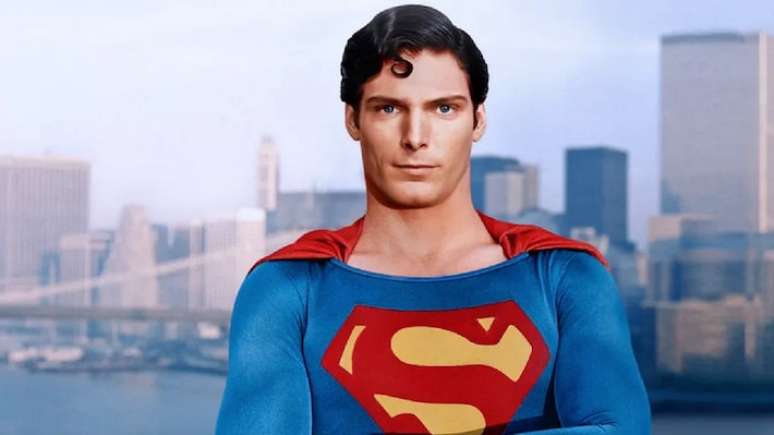 Christopher Reeve como Superman. Warner Bros. Pictures / Divulgação.