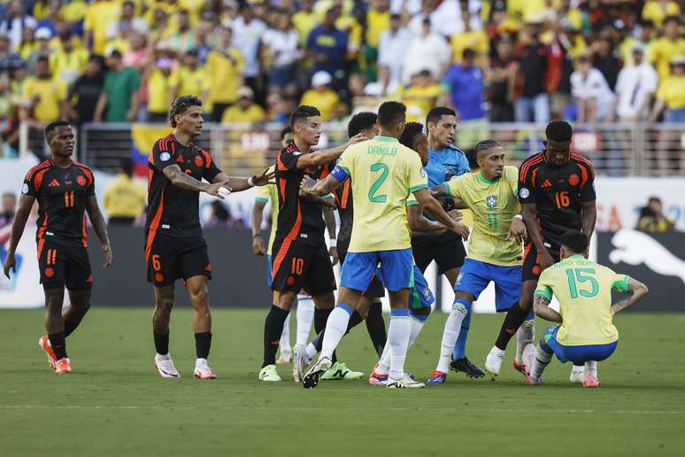 Brasil e Colômbia (Photo by Lachlan Cunningham/Getty Images)