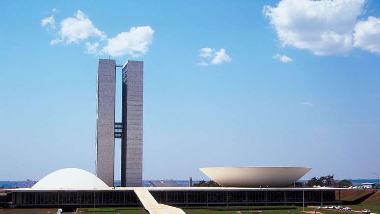 Vista dos predios do Congresso, em Brasília, DF