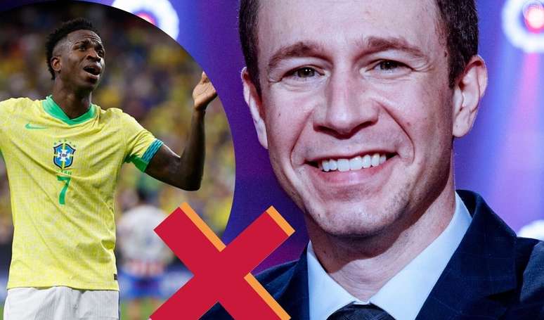 'Quer colocar o Brasil contra mim': entenda a polêmica entre Vini Jr e Tiago Leifert.