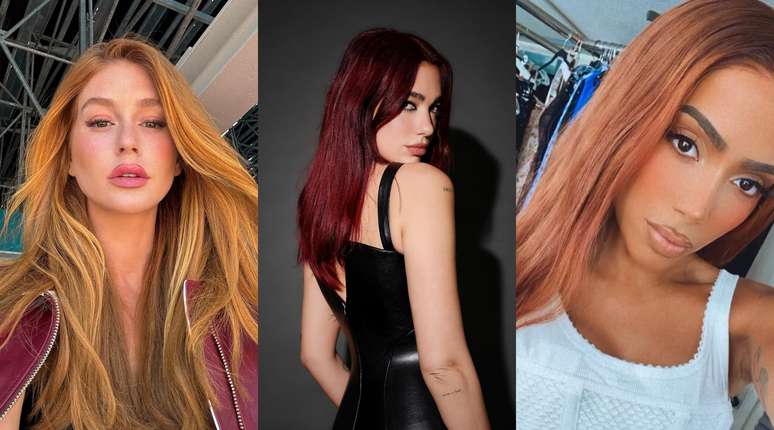 Cabelos de Marina Ruy Barbosa, Dua Lipa e Anitta continuam a ser referências de estilo para muitas mulheres.