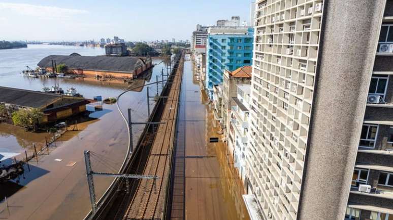 Porto Alegre foi severamente castigada pelas chuvas