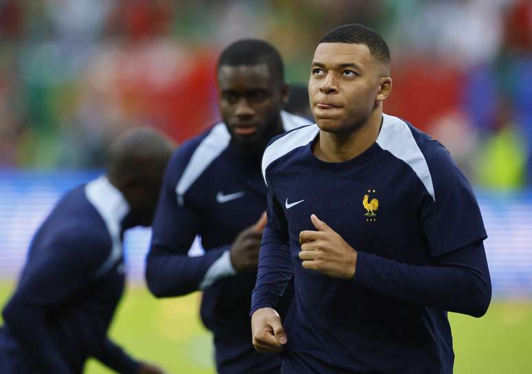 Mbappé está disputando a Eurocopa com a França