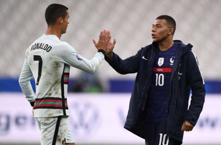 Cristiano Ronaldo e Mbappé em duelo de diferentes gerações, pela Eurocopa –