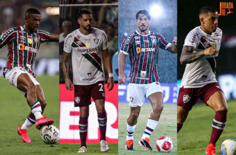 Boa parte dos reforços do Fluminense não conseguiram render no primeiro semestre – Fotos: Marcelo Gonçalves; Lucas Merçon/Fluminense