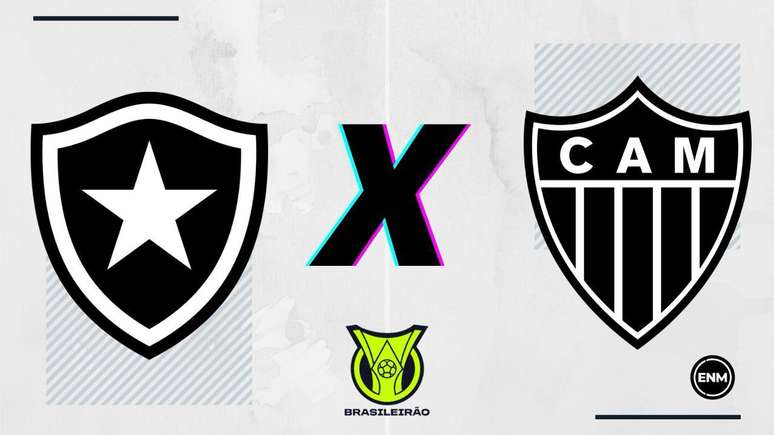 Palpitão Botafogo x Atlético Mineiro (ARTE: ENM)