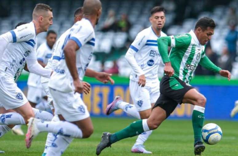 Coritiba e Paysandu marcaram no primeiro tempo e empataram no Couto Pereira –