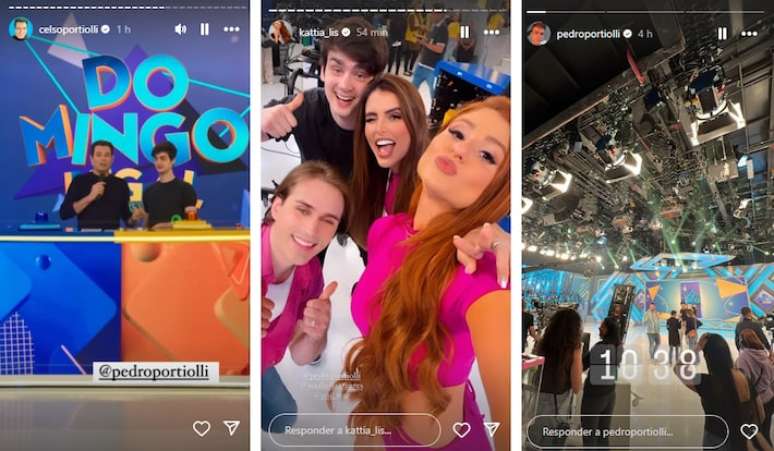 Pedro Portiolli, filho do apresentador Celso Portiolli, participou do 'Domingo Legal' em 7 de julho de 2024, no SBT