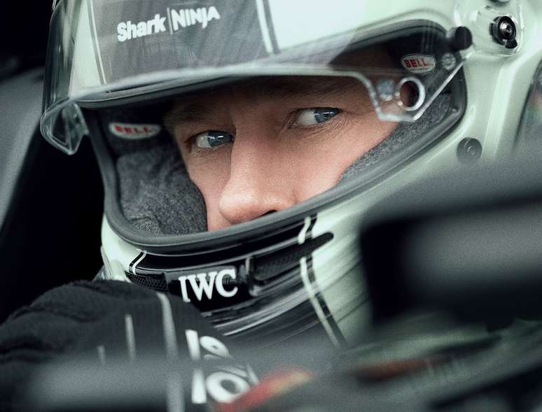 Brad Pitt accelerates in a Formula 1 car in the first teaser for “F1.”