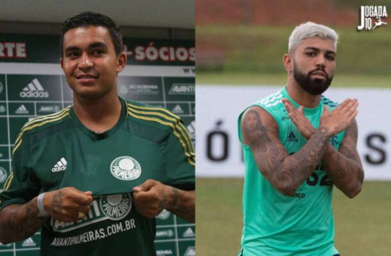 Dudu e Gagibol podem ser moedas de troca do Palmeiras e Flamengo &ndash; Cesar Greco/ Palmeiras Alexandre Vidal/Flamengo