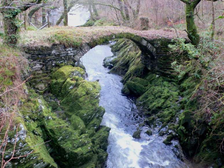 The graceful Roman bridge at Penmachno will appear in season two The graceful Roman bridge at Penmachno will appear in season two