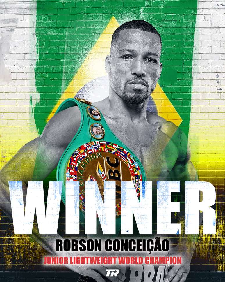 Robson Concei&ccedil;&atilde;o se sagra campe&atilde;o mundial de boxe (Foto : Divulga&ccedil;&atilde;o/Top Rank)