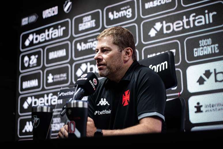 Rafael Paiva após a partida entre Vasco da Gama x Vitória, pelo Campeonato Brasileiro (São Januário), em 12 de maio de 2024 - Fotos: Leandro Amorim/Vasco