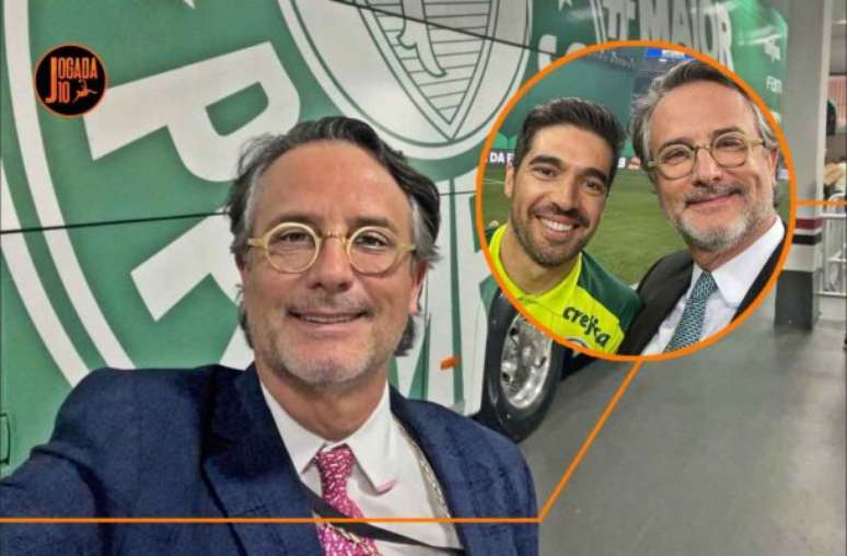 Auditor ou perseguidor? Mauro Marcelo parece que vive intensamente a paixão pelo Palmeiras  – Fotos: Instagram @mauromarcelo