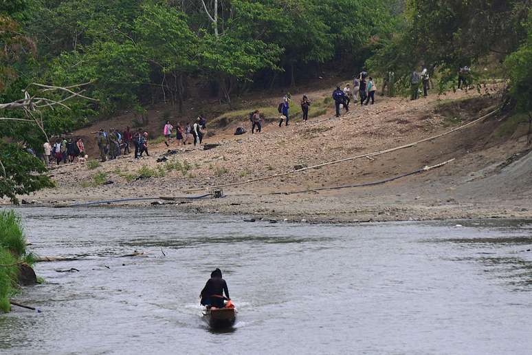 A travessia de Darién reserva muitos perigos para os migrantes que saem da América do Sul com destino aos Estados Unidos