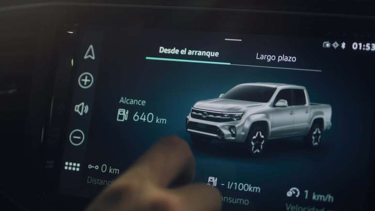 Teaser do novo Volkswagen Amarok 2025