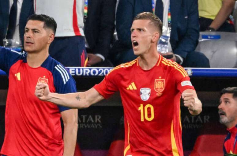 Dani Olmo em ação na semifinal da Eurocopa 2024 –