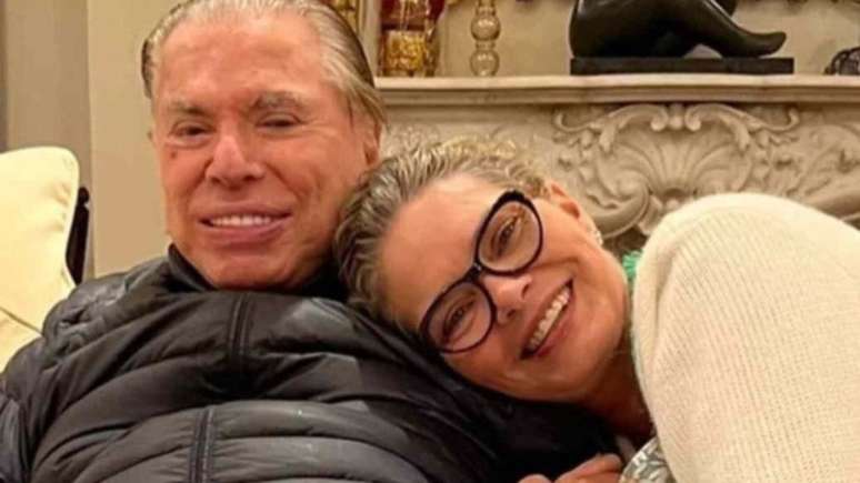 Silvio Santos e Cintia Abravanel