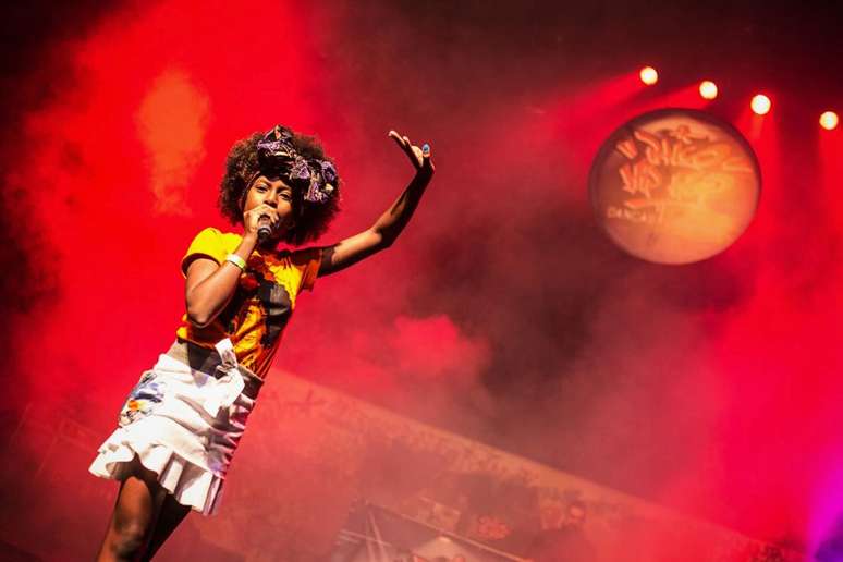 Apresentação de MC Soffia em 2016 no palco do Hip Hop Danças Urbanas, no Sesc Palladium, em Belo Horizonte