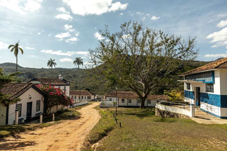 A Serra do Espinhaço é presença constante